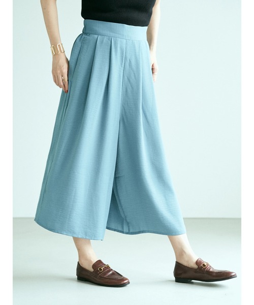 earth music&ecology（アースミュージックアンドエコロジー）の「タックフレアスカーチョ ＊（その他パンツ・レディース・ネイビー/イエロー/キャメル/ドット/ブルーグリーン/ブラック系その他5・FREE）」の19枚目の写真