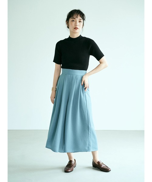 earth music&ecology（アースミュージックアンドエコロジー）の「タックフレアスカーチョ ＊（その他パンツ・レディース・ネイビー/イエロー/キャメル/ドット/ブルーグリーン/ブラック系その他5・FREE）」の20枚目の写真