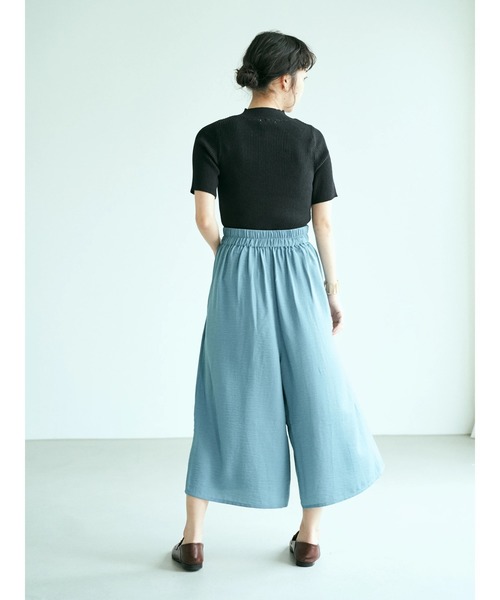 earth music&ecology（アースミュージックアンドエコロジー）の「タックフレアスカーチョ ＊（その他パンツ・レディース・ネイビー/イエロー/キャメル/ドット/ブルーグリーン/ブラック系その他5・FREE）」の22枚目の写真