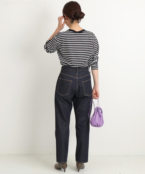 IENA（イエナ）の「ラウンドテールプルオーバー◆（Tシャツ/カットソー・レディース・ホワイト/ブラック系その他/カーキ・FREE）」の8枚目の写真