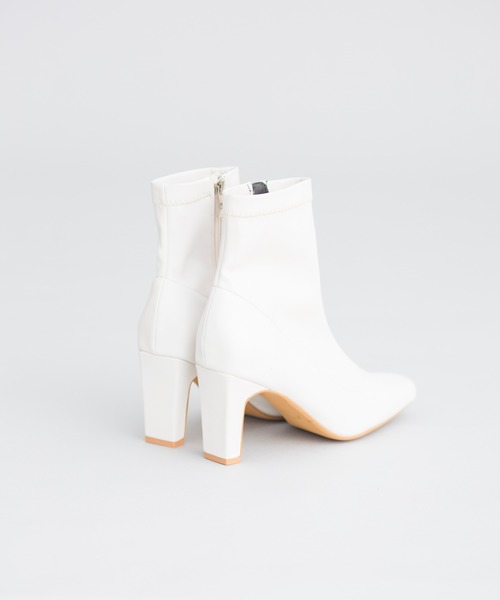 prose verse（プロズヴェール）の「スクエアトゥストレッチショートブーツ（ブーツ・レディース・ブラック/ブラック系その他/アイボリー/モカ・SMALL/MEDIUM/LARGE/X-LARGE）」の11枚目の写真