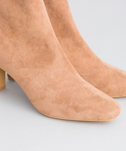 prose verse（プロズヴェール）の「スクエアトゥストレッチショートブーツ（ブーツ・レディース・ブラック/ブラック系その他/アイボリー/モカ・SMALL/MEDIUM/LARGE/X-LARGE）」の14枚目の写真