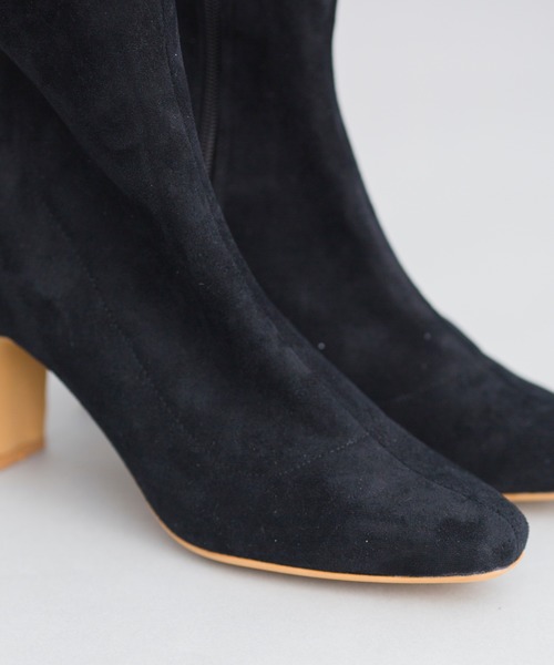 prose verse（プロズヴェール）の「スクエアトゥストレッチショートブーツ（ブーツ・レディース・ブラック/ブラック系その他/アイボリー/モカ・SMALL/MEDIUM/LARGE/X-LARGE）」の20枚目の写真