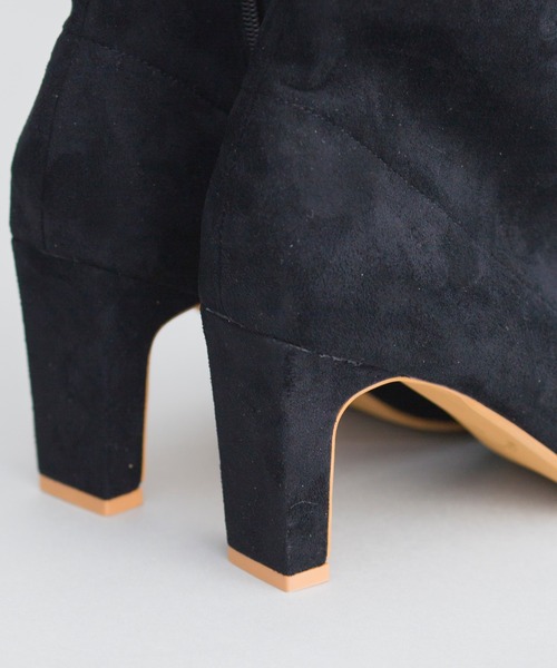 prose verse（プロズヴェール）の「スクエアトゥストレッチショートブーツ（ブーツ・レディース・ブラック/ブラック系その他/アイボリー/モカ・SMALL/MEDIUM/LARGE/X-LARGE）」の21枚目の写真