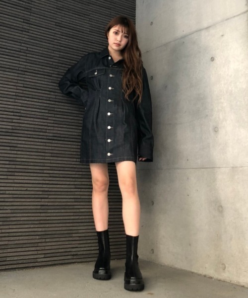 ENVYM(アンビー)の「デニムOP(ワンピース・レディース・インディゴブルー・FREE)」の9枚目の写真
