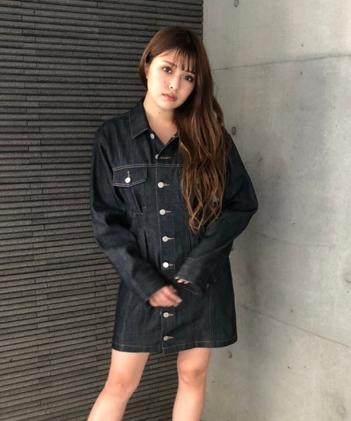ENVYM(アンビー)の「デニムOP(ワンピース・レディース・インディゴブルー・FREE)」の10枚目の写真
