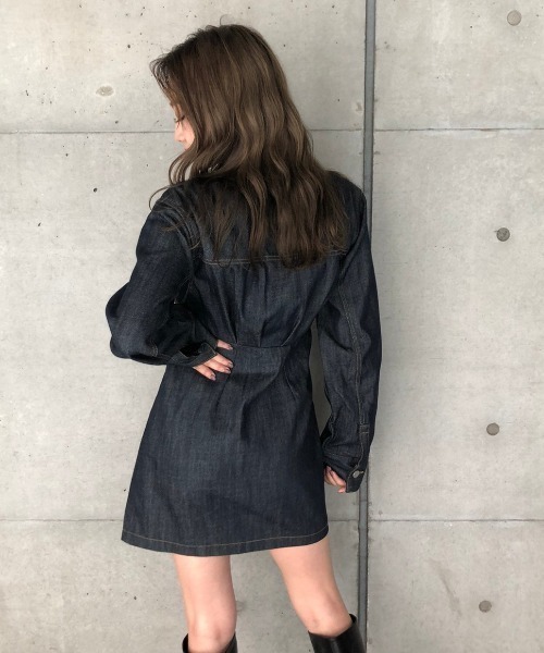 ENVYM(アンビー)の「デニムOP(ワンピース・レディース・インディゴブルー・FREE)」の12枚目の写真