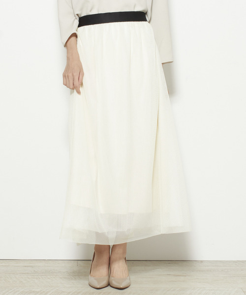 Nota Della Mano Sinistra ストライプチュールスカート スカート Alcali アルカリ のファッション通販 Zozotown