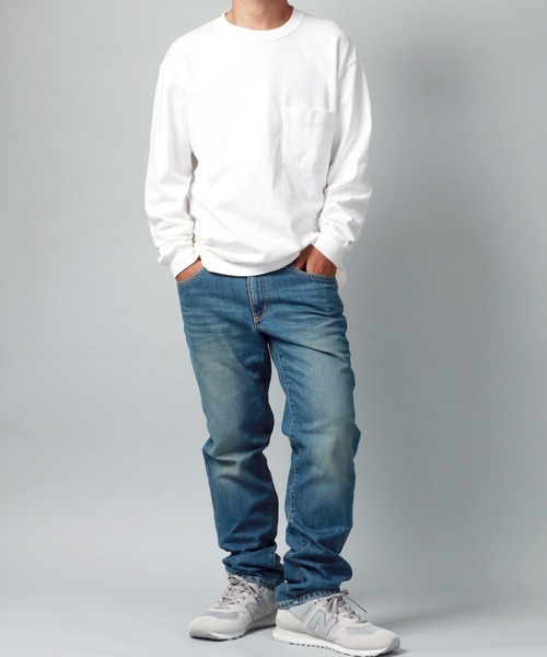 EDWIN（エドウィン）の「JEANISM EDWIN/エドウィン STRETCH LOOSE STRAIGHT ストレッチ デニムパンツ ルーズストレート（デニムパンツ・メンズ・ダークインディゴブルー/インディゴブルー/ライトインディゴブルー/ライトブルー/ブルー系その他2/ブルー系その他・36inch/33inch/29inch/34inch/30inch/31inch/32inch）」の16枚目の写真
