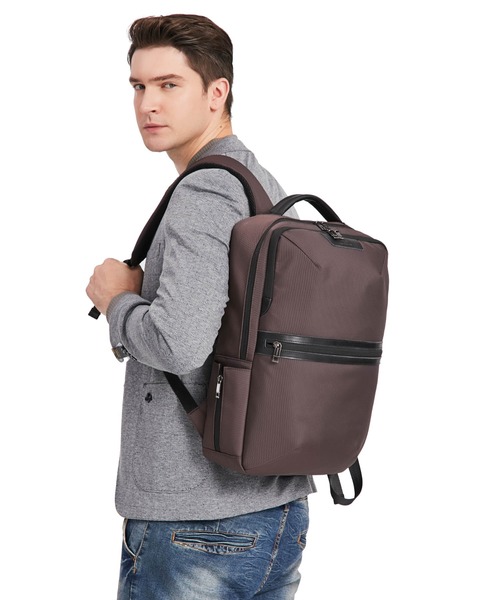 GUSCIO UOMO(グッシオ ウォーモ)の「【グッシオ ウォーモ】革付属リュックサック(バックパック/リュック・メンズ・ブラック/ダークブラウン/ネイビー・FREE)」の19枚目の写真