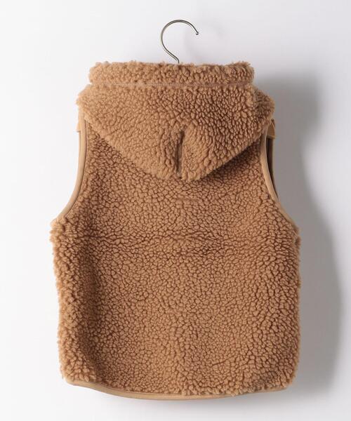 ◇Gymphlex（ジムフレックス）フード付きボアベスト Gymphlex ジップ