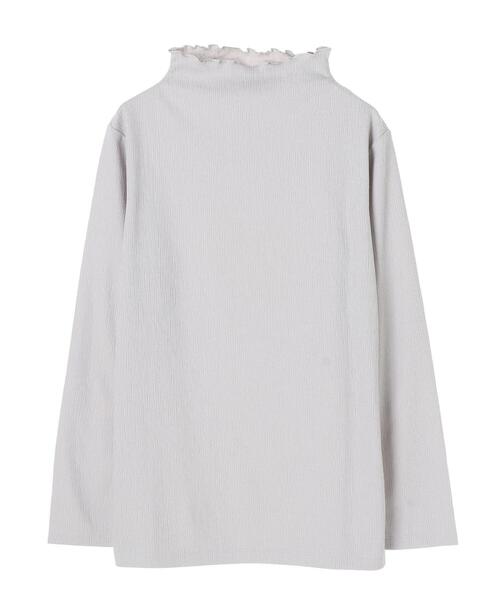 Green　Parks（グリーンパークス）の「ジャガードハイネックカットインナー＊（タンクトップ・レディース・ライトグレー/ブラック/オフホワイト/ライトベージュ・FREE）」の6枚目の写真