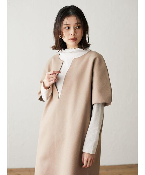 Green　Parks（グリーンパークス）の「ジャガードハイネックカットインナー＊（タンクトップ・レディース・ライトグレー/ブラック/オフホワイト/ライトベージュ・FREE）」の13枚目の写真