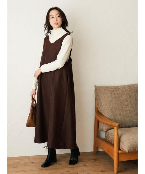 Green　Parks（グリーンパークス）の「ジャガードハイネックカットインナー＊（タンクトップ・レディース・ライトグレー/ブラック/オフホワイト/ライトベージュ・FREE）」の14枚目の写真