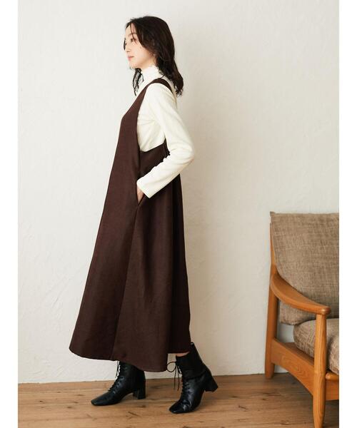 Green　Parks（グリーンパークス）の「ジャガードハイネックカットインナー＊（タンクトップ・レディース・ライトグレー/ブラック/オフホワイト/ライトベージュ・FREE）」の16枚目の写真