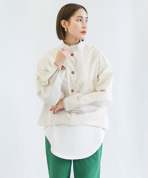 select MOCA（セレクトモカ）の「3WAYスタンドカラーパイピングトレンチコート（トレンチコート・レディース・アイボリー/ライトベージュ・FREE）」の19枚目の写真