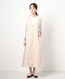 prose verse | 【着まわしやすいデザイン】ウールライクサイドベルトジャンスカ(ワンピース)