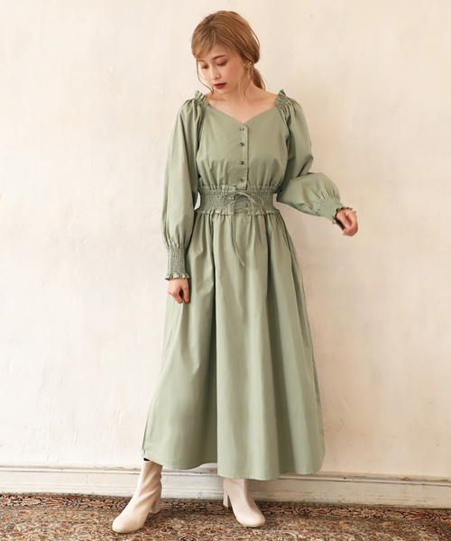 セール ブランド古着 長袖ワンピース ワンピース One After Another Nice Claup ワンアフターアナザーナイスクラップ のファッション通販 Zozoused