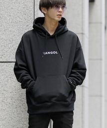 KANGOL（カンゴール）の「【 KANGOL × A.S.M コラボ 】カンゴール  ユニセックス 裏起毛 スウェット オーバーサイズ ビッグ パーカー セットアップ対応（パーカー・メンズ）」
