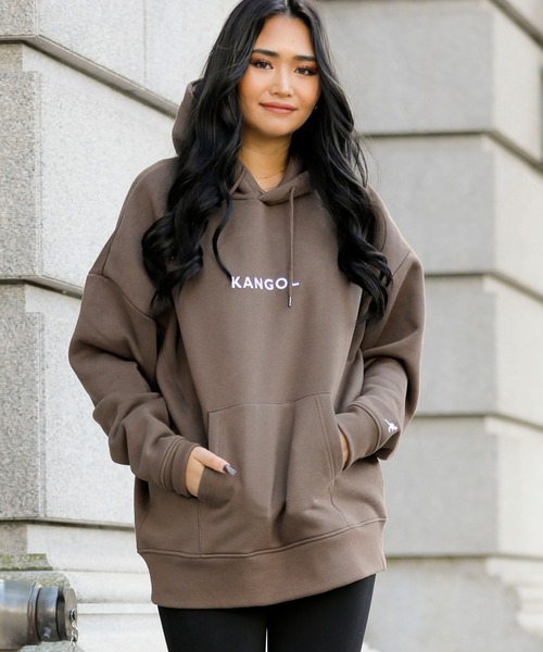 KANGOL(カンゴール)の「【 KANGOL × A.S.M コラボ 】カンゴール ユニセックス 裏起毛 スウェット オーバーサイズ ビッグ パーカー セットアップ対応(パーカー・メンズ・ホワイト/ブラック/ダークグリーン/ダークブラウン/オリーブ/サンドベージュ/杢グレー/グレイッシュベージュ/チャコールグレー/ネイビー/オートミール/カーキ・48/50/52)」の21枚目の写真