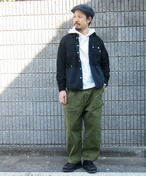 grn（ジーアールエヌ）の「WORKSHIRTJACKET　ﾜｰｸｼｬﾂｼﾞｬｹｯﾄ　ﾂｲﾙ/ﾃﾞﾆﾑ（シャツ/ブラウス・メンズ・ブラック/ベージュ/インディゴブルー・M/L）」の4枚目の写真