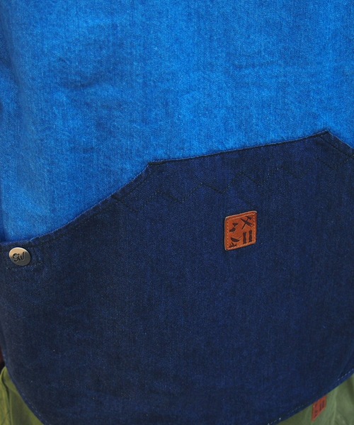 grn（ジーアールエヌ）の「WORKSHIRTJACKET　ﾜｰｸｼｬﾂｼﾞｬｹｯﾄ　ﾂｲﾙ/ﾃﾞﾆﾑ（シャツ/ブラウス・メンズ・ブラック/ベージュ/インディゴブルー・M/L）」の9枚目の写真