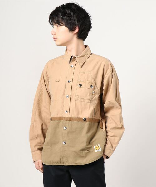 grn（ジーアールエヌ）の「WORKSHIRTJACKET　ﾜｰｸｼｬﾂｼﾞｬｹｯﾄ　ﾂｲﾙ/ﾃﾞﾆﾑ（シャツ/ブラウス・メンズ・ブラック/ベージュ/インディゴブルー・M/L）」の17枚目の写真