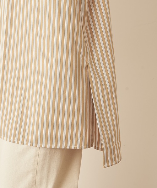 CIAOPANIC TYPY（チャオパニックティピー）の「【OSORO】ブロードストライプシャツ（シャツ/ブラウス・レディース・ベージュ/ピンク/ブルー/グリーン・ONE SIZE）」の19枚目の写真