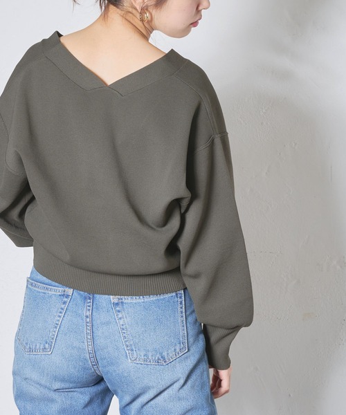 natural couture(ナチュラルクチュール)の「プチプラハトメバー釦おしゃれカーディガン(カーディガン/ボレロ・レディース・ブラック/カーキ/サックスブルー/グリーン/グレイッシュベージュ/ピンクベージュ・FREE)」の14枚目の写真