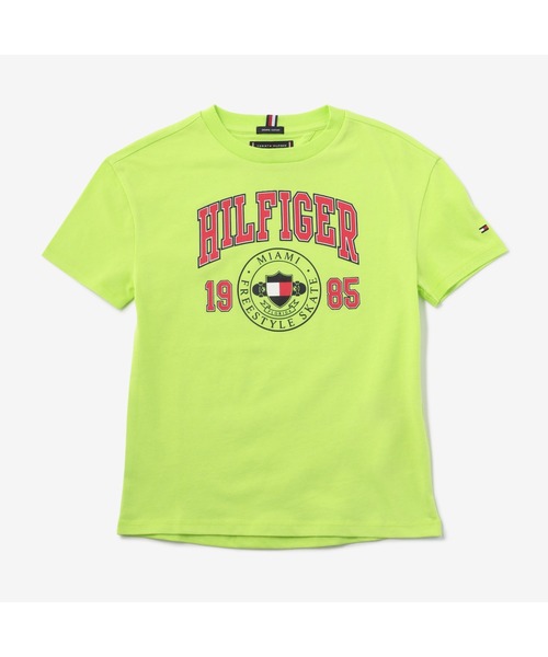 TOMMY HILFIGER（トミーヒルフィガー）の「BOYS アートワークロゴＴシャツ（Tシャツ/カットソー・キッズ・ホワイト/グリーン/ネイビー・80ｃｍ/110cm/100cm/120cm/90cm）」の3枚目の写真