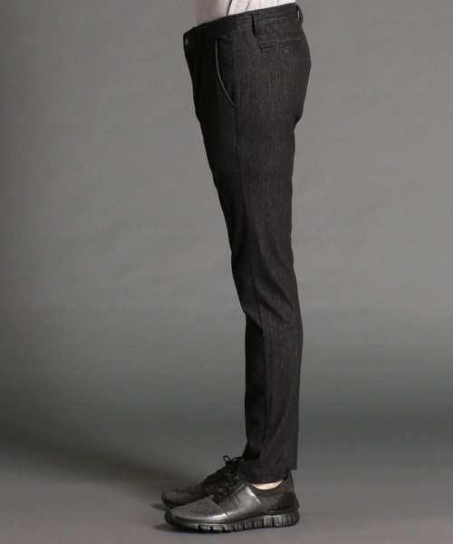 MONSIEUR NICOLE（ムッシュニコル）の「デニムジャージテーパードパンツ（デニムパンツ・メンズ・その他1/ブラック/ライトグレー/ネイビー・LARGE/X-LARGE/SMALL/MEDIUM）」の5枚目の写真