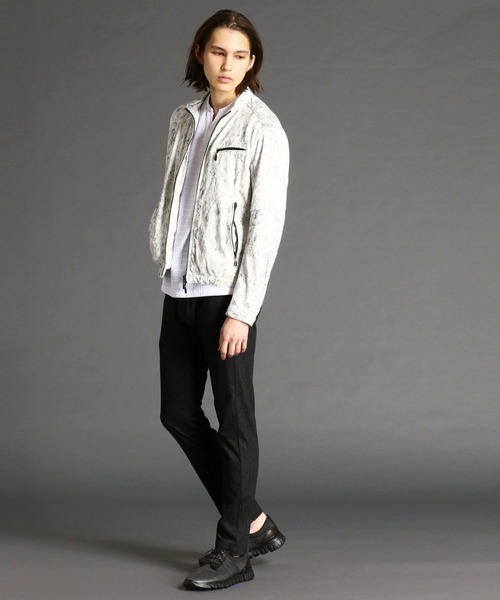 MONSIEUR NICOLE（ムッシュニコル）の「デニムジャージテーパードパンツ（デニムパンツ・メンズ・その他1/ブラック/ライトグレー/ネイビー・LARGE/X-LARGE/SMALL/MEDIUM）」の6枚目の写真