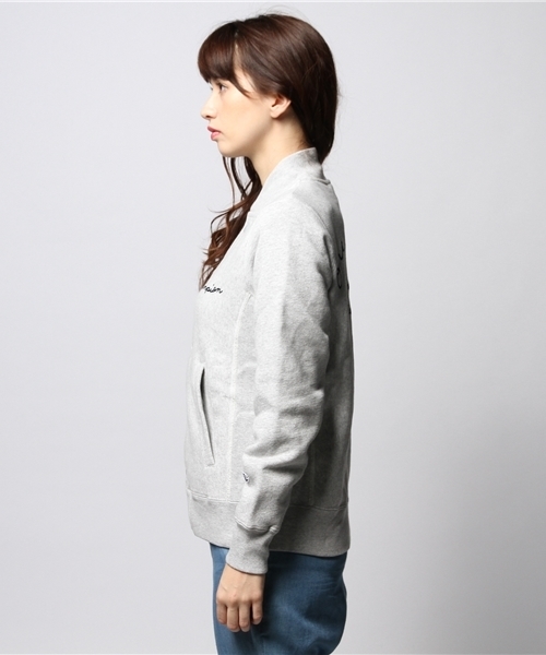 ROSE BUD（ローズバッド）の「(CHAMPION/ROSEBUD)#C8-E025  REVERS WEAVE SNAP SWEAT JK（その他アウター・レディース・ミックスグレー/ネイビー/ブラック・M/S）」の4枚目の写真