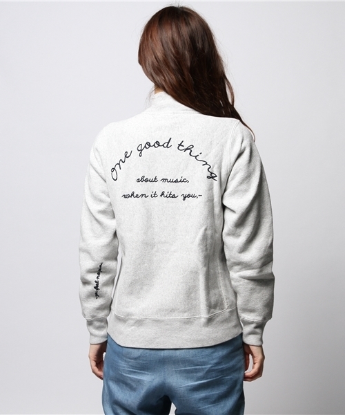 ROSE BUD（ローズバッド）の「(CHAMPION/ROSEBUD)#C8-E025  REVERS WEAVE SNAP SWEAT JK（その他アウター・レディース・ミックスグレー/ネイビー/ブラック・M/S）」の13枚目の写真