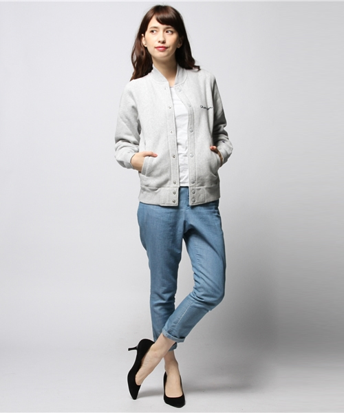 ROSE BUD（ローズバッド）の「(CHAMPION/ROSEBUD)#C8-E025  REVERS WEAVE SNAP SWEAT JK（その他アウター・レディース・ミックスグレー/ネイビー/ブラック・M/S）」の12枚目の写真