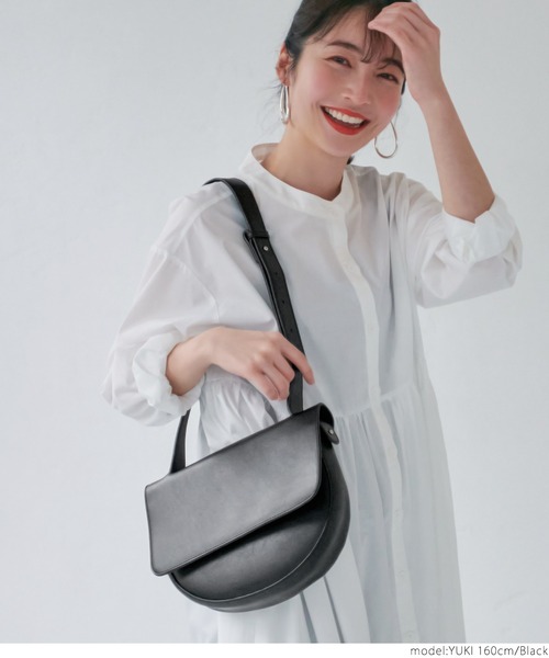 coca（coca）（コカ）の「ハーフショルダーバッグ（ショルダーバッグ・レディース・ブラック/ベージュ・ONE SIZE）」の9枚目の写真