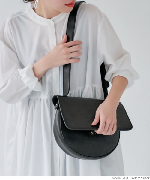 coca（coca）（コカ）の「ハーフショルダーバッグ（ショルダーバッグ・レディース・ブラック/ベージュ・ONE SIZE）」の10枚目の写真