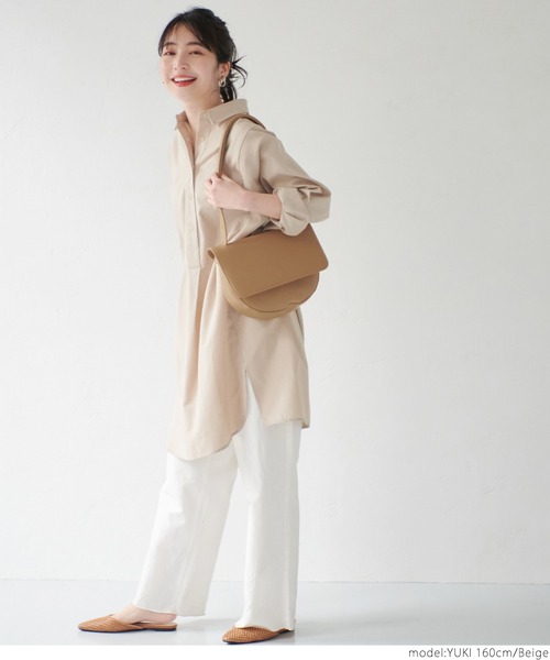 coca（coca）（コカ）の「ハーフショルダーバッグ（ショルダーバッグ・レディース・ブラック/ベージュ・ONE SIZE）」の3枚目の写真