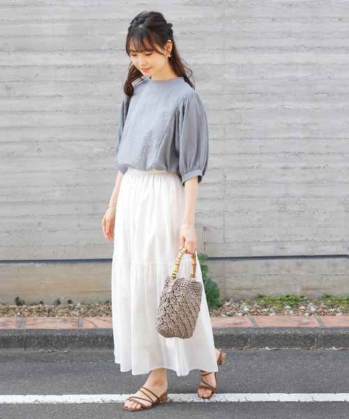 Crisp（クリスプ）の「バンブーハンドルショルダーバッグ（ショルダーバッグ・レディース・アイボリー・FREE）」の8枚目の写真