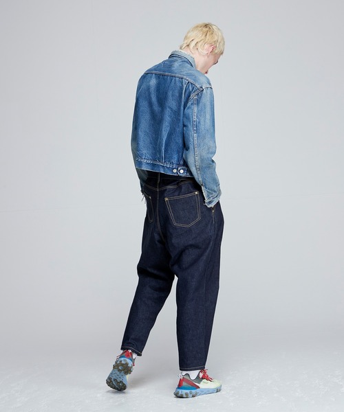 NOISE MAKER(ノイズメーカー)の「2タックワイドテーパードデニム【インディゴブルー】(デニムパンツ・メンズ・インディゴブルー・LARGE/MEDIUM/SMALL)」の8枚目の写真