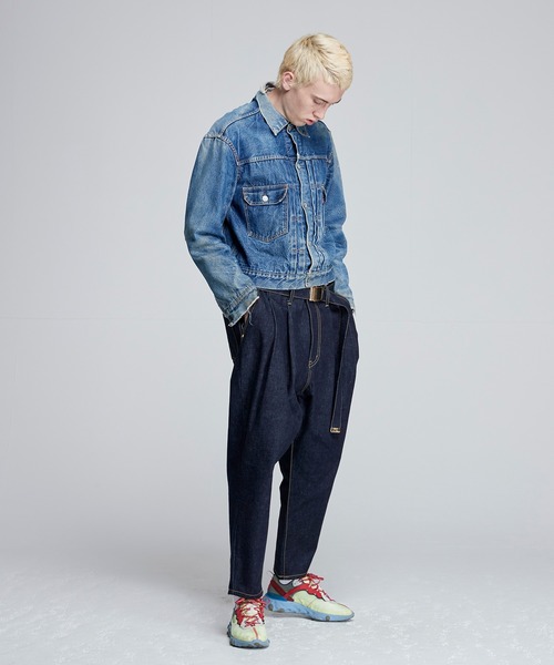 NOISE MAKER(ノイズメーカー)の「2タックワイドテーパードデニム【インディゴブルー】(デニムパンツ・メンズ・インディゴブルー・LARGE/MEDIUM/SMALL)」の13枚目の写真