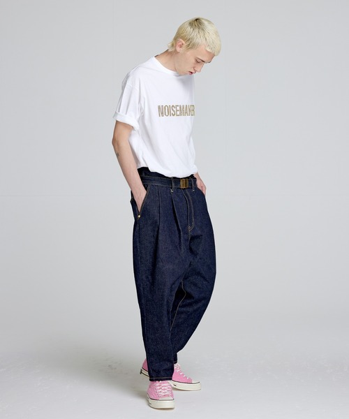 NOISE MAKER(ノイズメーカー)の「2タックワイドテーパードデニム【インディゴブルー】(デニムパンツ・メンズ・インディゴブルー・LARGE/MEDIUM/SMALL)」の19枚目の写真