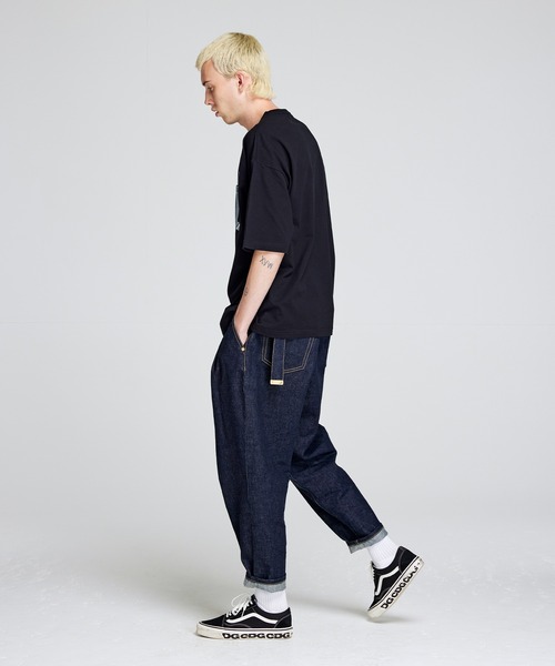 NOISE MAKER(ノイズメーカー)の「2タックワイドテーパードデニム【インディゴブルー】(デニムパンツ・メンズ・インディゴブルー・LARGE/MEDIUM/SMALL)」の17枚目の写真