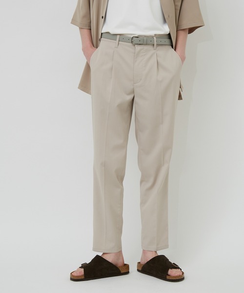 JUNRED（ジュンレッド）の「【セットアップ対応】NEWテクスチャーTRスリム（スラックス・メンズ・ベージュ/ブラウン/サックスブルー・LL/S/M/L）」の3枚目の写真