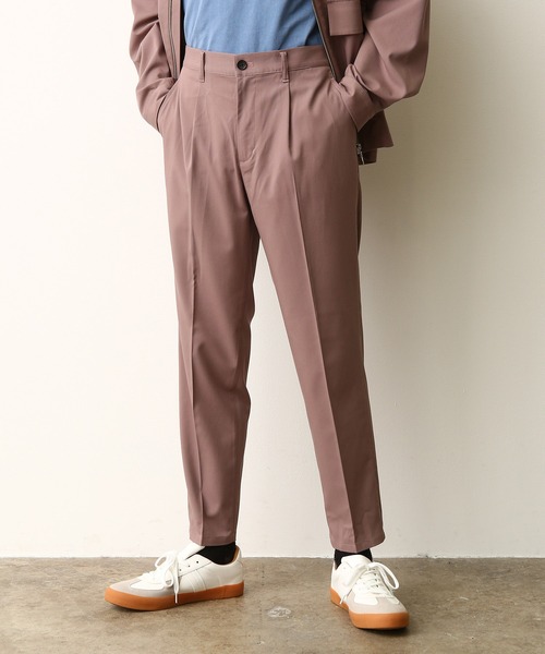 JUNRED（ジュンレッド）の「【セットアップ対応】NEWテクスチャーTRスリム（スラックス・メンズ・ベージュ/ブラウン/サックスブルー・LL/S/M/L）」の4枚目の写真