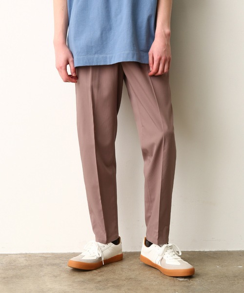 JUNRED（ジュンレッド）の「【セットアップ対応】NEWテクスチャーTRスリム（スラックス・メンズ・ベージュ/ブラウン/サックスブルー・LL/S/M/L）」の5枚目の写真