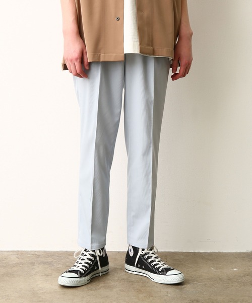 JUNRED（ジュンレッド）の「【セットアップ対応】NEWテクスチャーTRスリム（スラックス・メンズ・ベージュ/ブラウン/サックスブルー・LL/S/M/L）」の9枚目の写真