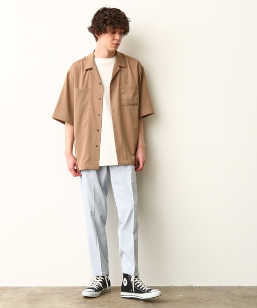 JUNRED（ジュンレッド）の「【セットアップ対応】NEWテクスチャーTRスリム（スラックス・メンズ・ベージュ/ブラウン/サックスブルー・LL/S/M/L）」の10枚目の写真