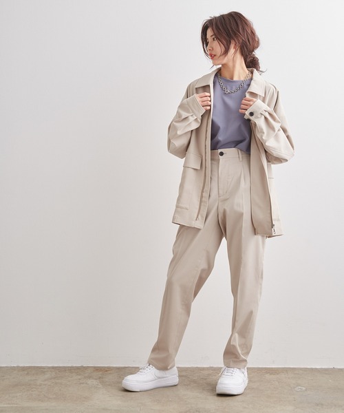 JUNRED（ジュンレッド）の「【セットアップ対応】NEWテクスチャーTRスリム（スラックス・メンズ・ベージュ/ブラウン/サックスブルー・LL/S/M/L）」の16枚目の写真