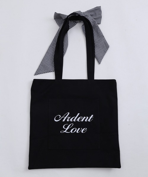 WC（ダブル シー）の「クマ刺繍リボントートバッグ（トートバッグ・レディース・ブラック/ベージュ・FREE）」の11枚目の写真